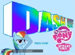 Size: 747x545 | Tagged: safe, artist:distoorted, banned from derpibooru, deleted from derpibooru, derpibooru import, rainbow dash, flash, game