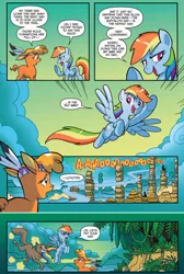 Size: 1052x1563 | Tagged: safe, artist:tonyfleecs, banned from derpibooru, deleted from derpibooru, derpibooru import, idw, little strongheart, rainbow dash, coyote, spoiler:comic, spoiler:comicff31