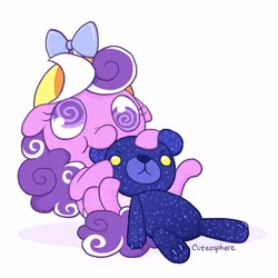 Size: 600x600 | Tagged: safe, artist:cuteosphere, banned from derpibooru, deleted from derpibooru, derpibooru import, screwball, bear, ursa, ursa minor, doll, female, filly, foal, teddy bear, toy