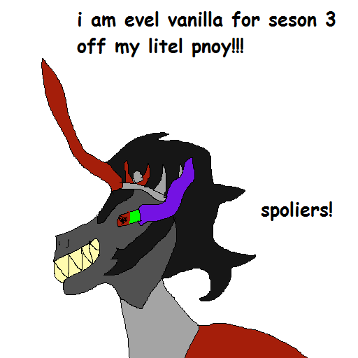 Size: 512x512 | Tagged: safe, artist:dellovan, banned from derpibooru, deleted from derpibooru, derpibooru import, king sombra, spoiler:s03, comic sans, ms paint, stylistic suck