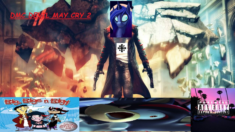 Size: 1277x719 | Tagged: safe, banned from derpibooru, deleted from derpibooru, derpibooru import, edit, princess luna, 1000 hours in ms paint, comic sans, crawling in my skin, dmc, edgy, featuring dante from the devil may cry series, ms paint, my chemical romance, parental advisory, shadow the hedgehog, shitposting, sonic the hedgehog, sonic the hedgehog (series)