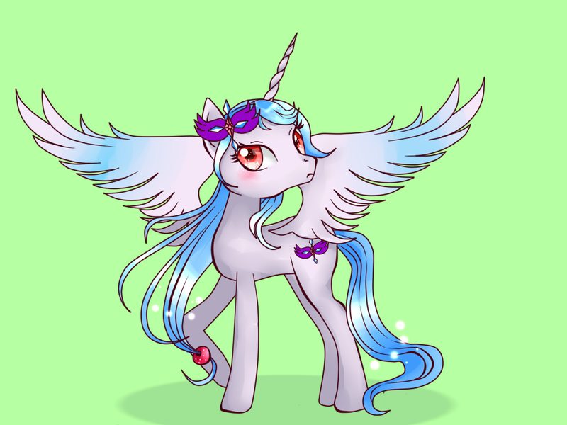 Size: 1024x768 | Tagged: safe, artist:hanaty, banned from derpibooru, deleted from derpibooru, derpibooru import, oc, unofficial characters only, alicorn, pony, alicorn oc, horn, solo, wings