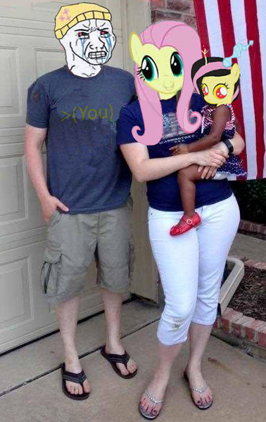 Size: 455x722 | Tagged: safe, banned from derpibooru, deleted from derpibooru, derpibooru import, discord, fluttershy, oc, oc:anon, human, hybrid, 4chan, cuckold, cuckolding, implied discoshy, implied shipping, implied straight, interspecies offspring, irl, irl human, nail polish, offspring, parent:discord, parent:fluttershy, parents:discoshy, photo