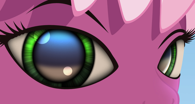 Size: 890x475 | Tagged: safe, artist:styroponyworks, banned from derpibooru, deleted from derpibooru, derpibooru import, cheerilee, close-up, creepy, eye, eyes, solo