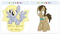 Size: 1136x640 | Tagged: safe, banned from derpibooru, deleted from derpibooru, derpibooru import, screencap, derpy hooves, doctor whooves, time turner, derpibooru, juxtaposition, meta