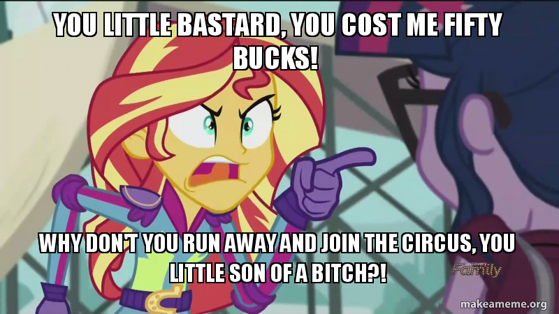 Size: 800x450 | Tagged: safe, banned from derpibooru, deleted from derpibooru, derpibooru import, screencap, sci-twi, sunset shimmer, twilight sparkle, equestria girls, angry, caption, exploitable meme, image macro, meme, south park, sunset yells at twilight, text, vulgar