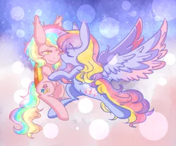 Size: 1450x1200 | Tagged: safe, artist:taligintou, banned from derpibooru, deleted from derpibooru, derpibooru import, oc, oc:glittering cloud, oc:paper stars, unofficial characters only, bat pony, pegasus, amputee, duo, female, kissing, lesbian