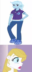 Size: 599x1335 | Tagged: safe, banned from derpibooru, deleted from derpibooru, derpibooru import, editor:jdueler11, prince blueblood, trixie, equestria girls, bluetrix, clothes, equestria girls-ified, equestria guys, female, hoodie, male, princess bluebelle, rule 63, shipping, shoes, sneakers, straight, tristan