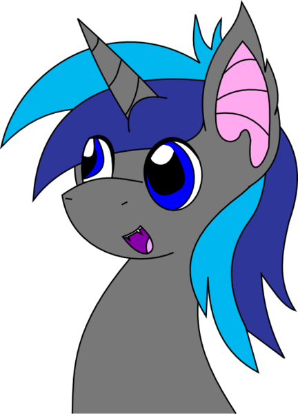 Size: 511x709 | Tagged: safe, artist:lyoka, banned from derpibooru, deleted from derpibooru, derpibooru import, oc, oc:bassdropp, unofficial characters only, bat pony, pony, unicorn, fangs, male, simple background, solo, stallion, transparent background