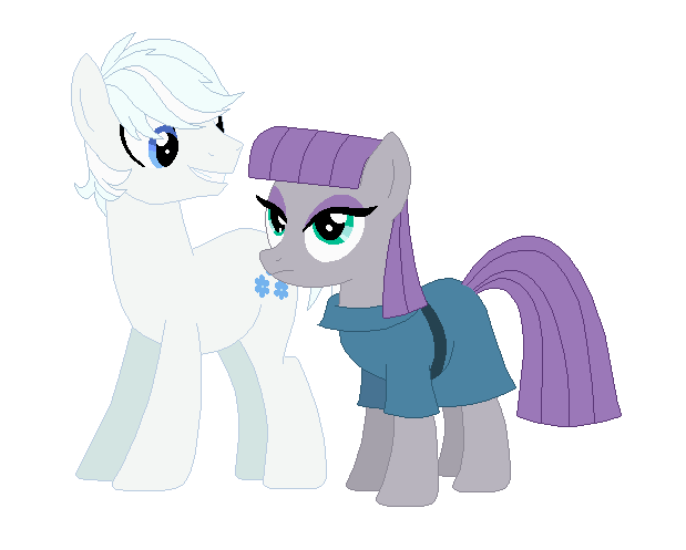 Size: 619x497 | Tagged: safe, banned from derpibooru, deleted from derpibooru, derpibooru import, double diamond, maud pie, "artist":mockingjaybases, crack shipping, mauddiamond, shipping, simple background, white background