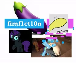 Size: 934x777 | Tagged: safe, banned from derpibooru, deleted from derpibooru, derpibooru import, rainbow dash, oc, oc:nyx, alicorn, human, fanfic:my little dashie, alicorn oc, eggplant, fimfiction, food, horn, logo, satire, stylistic suck, wings