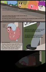 Size: 602x940 | Tagged: grimdark, artist:wolfram_sparks, banned from derpibooru, deleted from derpibooru, derpibooru import, oc, oc:spinel, unofficial characters only, fluffy pony, abuse, agony, amputation, crying, darkness, depression, fluffy pony grimdark, image, pillow fluff, png, shelter, torment, torture, wan weggies, washroom