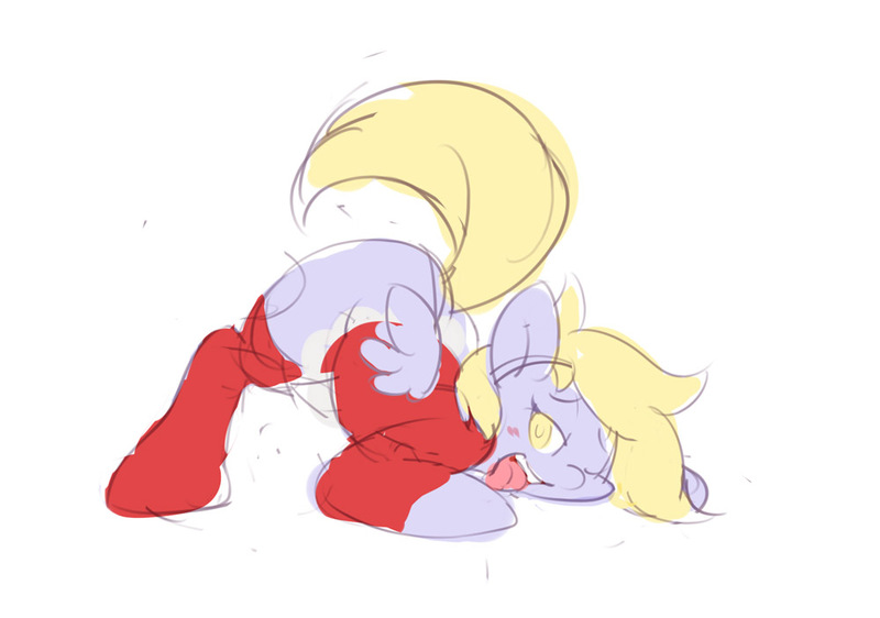 Size: 1000x703 | Tagged: suggestive, artist:php67, banned from derpibooru, deleted from derpibooru, derpibooru import, derpy hooves, pegasus, pony, face down ass up, female, mare, sketch, solo, tongue out