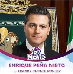 Size: 762x768 | Tagged: safe, banned from derpibooru, deleted from derpibooru, derpibooru import, cranky doodle donkey, human, my little pony: the movie, enrique pea nieto, exploitable meme, fake, irl, irl human, meme, mexico, photo, spanish, voice actor reveal meme