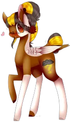 Size: 2821x4885 | Tagged: safe, artist:popcornhorns, banned from derpibooru, deleted from derpibooru, derpibooru import, oc, oc:stormie myster, unofficial characters only, pegasus, pony, absurd resolution, female, heart, mare, one eye closed, raised hoof, simple background, solo, transparent background, wink