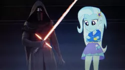 Size: 1024x576 | Tagged: safe, artist:teenjedi25, banned from derpibooru, deleted from derpibooru, derpibooru import, edit, trixie, equestria girls, crossover, kylo ren, star wars