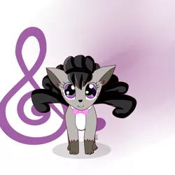 Size: 2000x2000 | Tagged: safe, artist:hanaty, banned from derpibooru, deleted from derpibooru, derpibooru import, octavia melody, vulpix, crossover, pokémon, solo, species swap