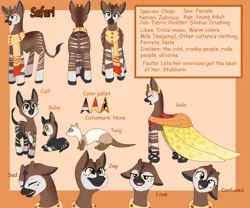 Size: 1200x1000 | Tagged: safe, artist:eve-of-halloween, banned from derpibooru, deleted from derpibooru, derpibooru import, oc, unofficial characters only, okapi, reference sheet