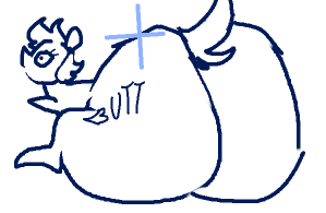 Size: 299x195 | Tagged: questionable, artist:lunarmarshmallow, banned from derpibooru, deleted from derpibooru, derpibooru import, ms paint masterpiece, the ass was fat