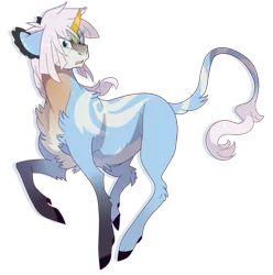 Size: 900x906 | Tagged: safe, artist:rannarbananar, banned from derpibooru, deleted from derpibooru, derpibooru import, oc, oc:myuzu, unofficial characters only, original species, solo, wildling unicorn