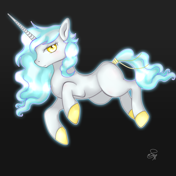 Size: 3000x3000 | Tagged: safe, artist:hanaty, banned from derpibooru, deleted from derpibooru, derpibooru import, oc, unofficial characters only, pony, unicorn, black background, female, simple background, solo