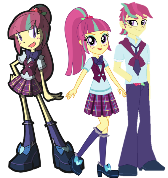 Size: 1063x1125 | Tagged: safe, artist:mike437, artist:rvceric, artist:xebck, banned from derpibooru, deleted from derpibooru, derpibooru import, edit, sour sweet, equestria girls, art theft, equestria guys, rule 63, vector