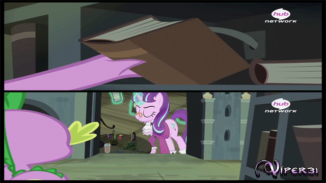 Size: 640x360 | Tagged: safe, banned from derpibooru, deleted from derpibooru, derpibooru import, edit, edited screencap, screencap, snowfall frost, spike, starlight glimmer, a hearth's warming tail, animated, atomic rainboom, chocolate, chocolate milk, crossing the memes, cute, exploitable meme, explosion, food, glimmerbetes, hub logo, hub network, meme, milk, pure unfiltered evil, secret door, spill, spilled milk, table, we need to go deeper