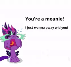 Size: 680x640 | Tagged: safe, artist:punzil504, banned from derpibooru, deleted from derpibooru, derpibooru import, edit, sci-twi, twilight sparkle, ponified, pony, equestria girls, baby, baby pony, babylight sparkle, babynight sparkle, caption, crying, cute, diaper, equestria girls ponified, image macro, meme, midnight sparkle, midnightabetes, simple background, text, this might end in death, twiabetes, white background, younger