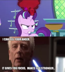 Size: 860x960 | Tagged: safe, banned from derpibooru, deleted from derpibooru, derpibooru import, starlight glimmer, all bottled up, anger magic, darth sidious, magic, revenge of the sith, sheev palpatine, star wars