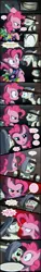 Size: 945x6202 | Tagged: grimdark, artist:culu-bluebeaver, banned from derpibooru, deleted from derpibooru, derpibooru import, pinkie pie, oc, oc:lucky joe, comic:lucky joe vs. cupcakes, fanfic:cupcakes, angry, argument, comic, crying, cutie mark dress, sad