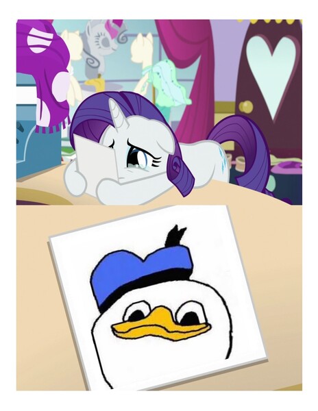 Size: 1275x1650 | Tagged: safe, banned from derpibooru, deleted from derpibooru, derpibooru import, rarity, dolan, meme