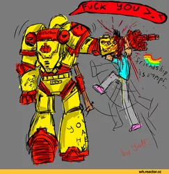 Size: 500x514 | Tagged: safe, banned from derpibooru, deleted from derpibooru, derpibooru import, angry marines, brony, space marine, warhammer 40k, warhammer (game)