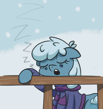 Size: 340x360 | Tagged: safe, artist:afterrain, banned from derpibooru, deleted from derpibooru, derpibooru import, oc, oc:rainy daze, unofficial characters only, earth pony, pony, clothes, female, fence, onomatopoeia, sleeping, solo, sound effects, sweater, zzz