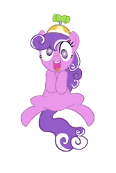 Size: 4000x5983 | Tagged: safe, artist:stewartisme, banned from derpibooru, deleted from derpibooru, derpibooru import, screwball, based on song and pmv, daddy discord, derp, flying, happy, hat, propeller hat, simple background, swirly eyes, transparent background, vector