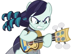 Size: 6895x5259 | Tagged: safe, artist:jhayarr23, banned from derpibooru, deleted from derpibooru, derpibooru import, edit, vector edit, coloratura, earth pony, pony, honest apple, absurd resolution, clothes, female, gritted teeth, guitar, guitarara, mare, meme, musical instrument, rara, simple background, solo, transparent background, vector