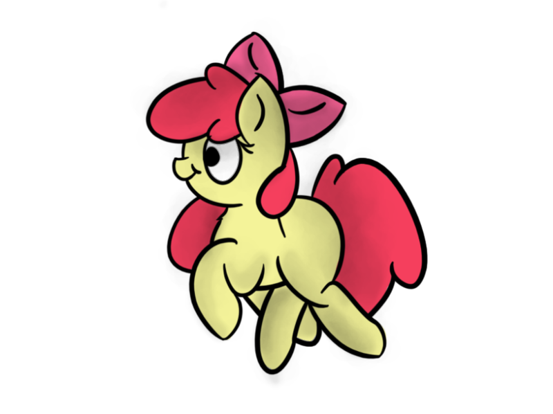 Size: 888x664 | Tagged: safe, artist:element, banned from derpibooru, deleted from derpibooru, derpibooru import, apple bloom, blank flank, simple background, solo, transparent background