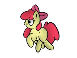 Size: 888x664 | Tagged: safe, artist:element, banned from derpibooru, deleted from derpibooru, derpibooru import, apple bloom, blank flank, simple background, solo, transparent background