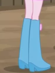 Size: 1536x2048 | Tagged: safe, banned from derpibooru, deleted from derpibooru, derpibooru import, screencap, pinkie pie, equestria girls, movie magic, spoiler:eqg specials, boots, boots shot, cropped, high heel boots, image, legs, pictures of legs, png, shoes