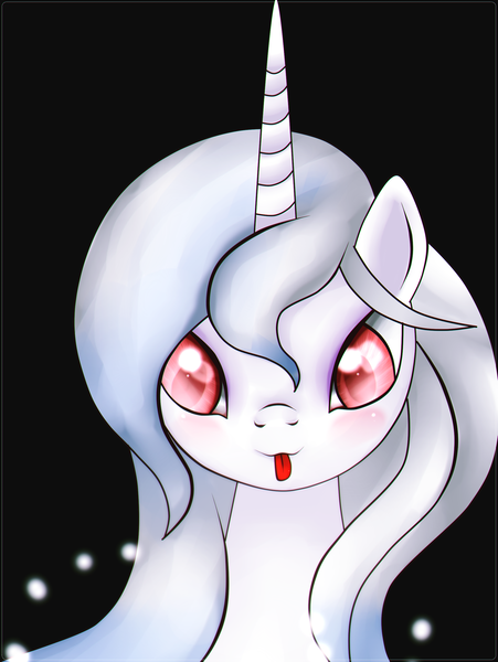 Size: 2004x2664 | Tagged: safe, artist:hanaty, banned from derpibooru, deleted from derpibooru, derpibooru import, oc, unofficial characters only, alicorn, pony, alicorn oc, cute, female, horn, looking at you, mare, snow, solo, tongue out, wings