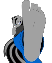 Size: 1600x1950 | Tagged: safe, artist:troyjr24, banned from derpibooru, deleted from derpibooru, derpibooru import, oc, oc:piptony, anthro, plantigrade anthro, unicorn, anthro oc, barefoot, feet, female, fetish, foot fetish, please remove