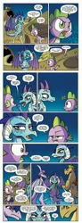 Size: 1400x3784 | Tagged: safe, banned from derpibooru, deleted from derpibooru, derpibooru import, idw, amarant, princess ember, prominence, spike, dragon, spoiler:comic