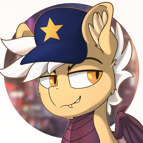 Size: 1500x1500 | Tagged: safe, artist:php40, banned from derpibooru, deleted from derpibooru, derpibooru import, oc, oc:jake, unofficial characters only, dracony, dragon, hybrid, pony, baseball cap, cap, hat, male, smiling, smirk, solo