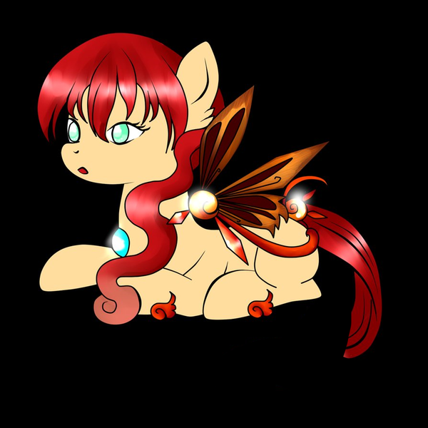 Size: 894x894 | Tagged: safe, artist:hanaty, banned from derpibooru, deleted from derpibooru, derpibooru import, oc, unofficial characters only, butterfly, pony, elementarypony, female, solo, summerpony