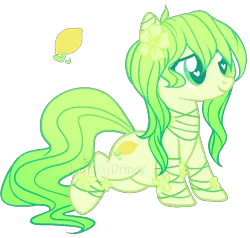 Size: 700x666 | Tagged: safe, artist:lullabyprince, banned from derpibooru, deleted from derpibooru, derpibooru import, oc, oc:lemon zest, unofficial characters only, earth pony, pony, female, heart eyes, mare, prone, simple background, solo, transparent background, wingding eyes