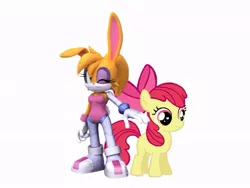 Size: 800x600 | Tagged: safe, artist:amyrosefan201, banned from derpibooru, deleted from derpibooru, derpibooru import, apple bloom, bunnie rabbot, crossover, sonic the hedgehog (series)
