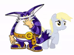 Size: 800x600 | Tagged: safe, artist:amyrosefan201, banned from derpibooru, deleted from derpibooru, derpibooru import, derpy hooves, big the cat, crossover, sonic the hedgehog (series)