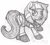 Size: 1560x1404 | Tagged: suggestive, artist:fillerartist, banned from derpibooru, deleted from derpibooru, derpibooru import, oc, oc:milly millstone, unofficial characters only, earth pony, pony, butt, female, image, jpeg, mare, monochrome, outfit, plot, signature, solo, traditional art