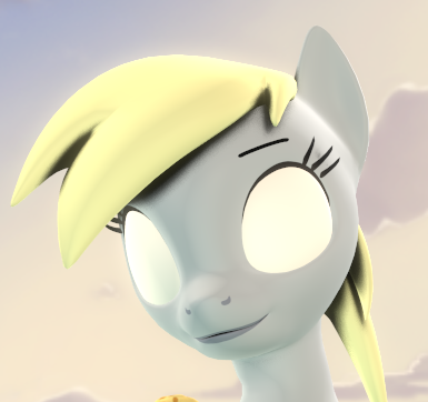 Size: 385x362 | Tagged: safe, artist:xppp1n, banned from derpibooru, deleted from derpibooru, derpibooru import, derpy hooves, pony, 2spooky, 3d, blank eyes, creepy, solo, source filmmaker, spooky, white eyes