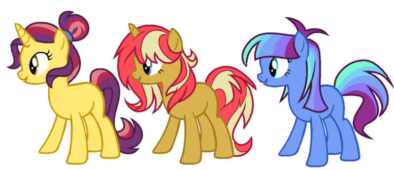 Size: 1564x675 | Tagged: safe, artist:berrypunchrules, banned from derpibooru, deleted from derpibooru, derpibooru import, oc, ponified, pony, equestria girls ponified, parent:adagio dazzle, parent:sunset shimmer, simple background, transparent background