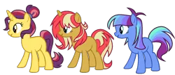 Size: 1564x675 | Tagged: safe, artist:berrypunchrules, banned from derpibooru, deleted from derpibooru, derpibooru import, oc, ponified, pony, equestria girls ponified, parent:adagio dazzle, parent:sunset shimmer, simple background, transparent background